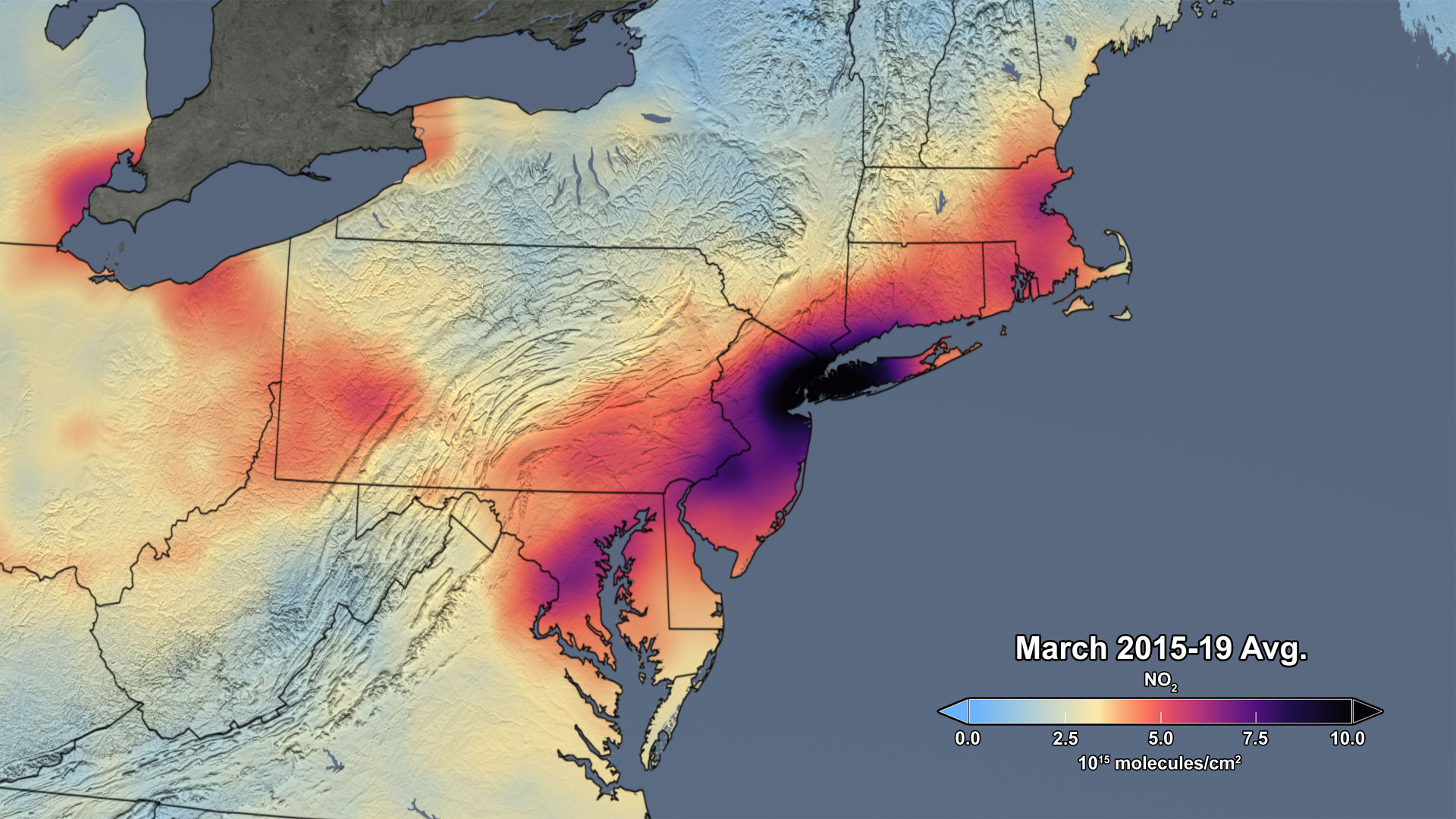 Air pollution March 2015-2019